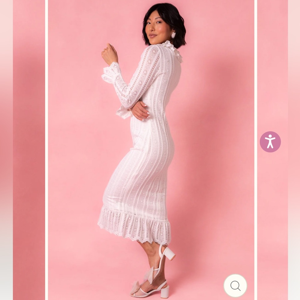 Ivy City Co White Shiloh Dress Size XS